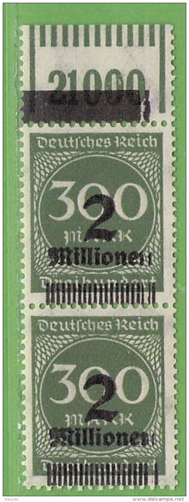 MiNr.310 OR OPD C Frankfurt Geprüft Deutsches Reich - Other & Unclassified