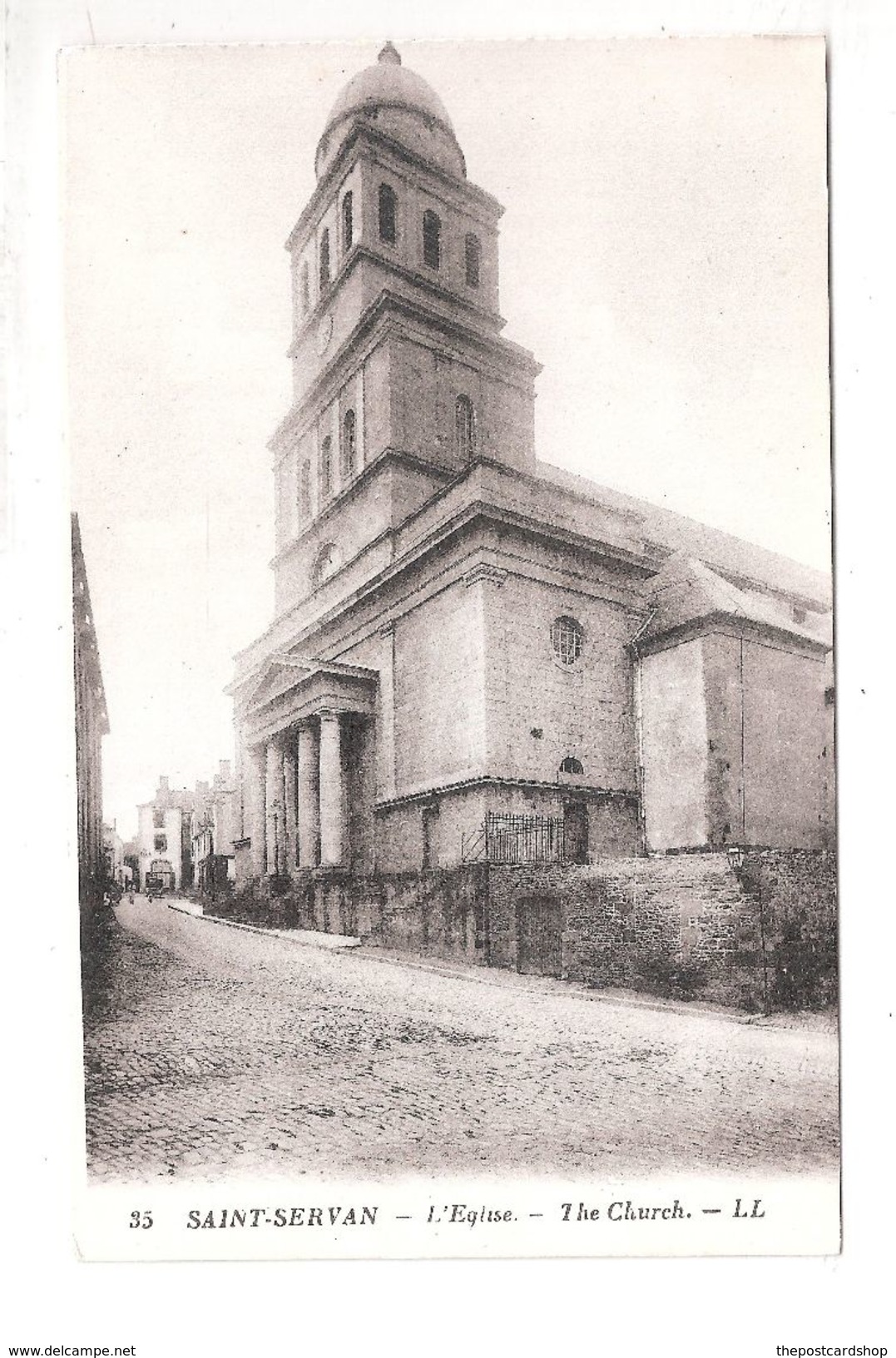 CPA 35 SAINT SERVAN SUR MER L'EGLISE No.35 LL LOUIS LEVY Achatez Immédiat - Saint Servan