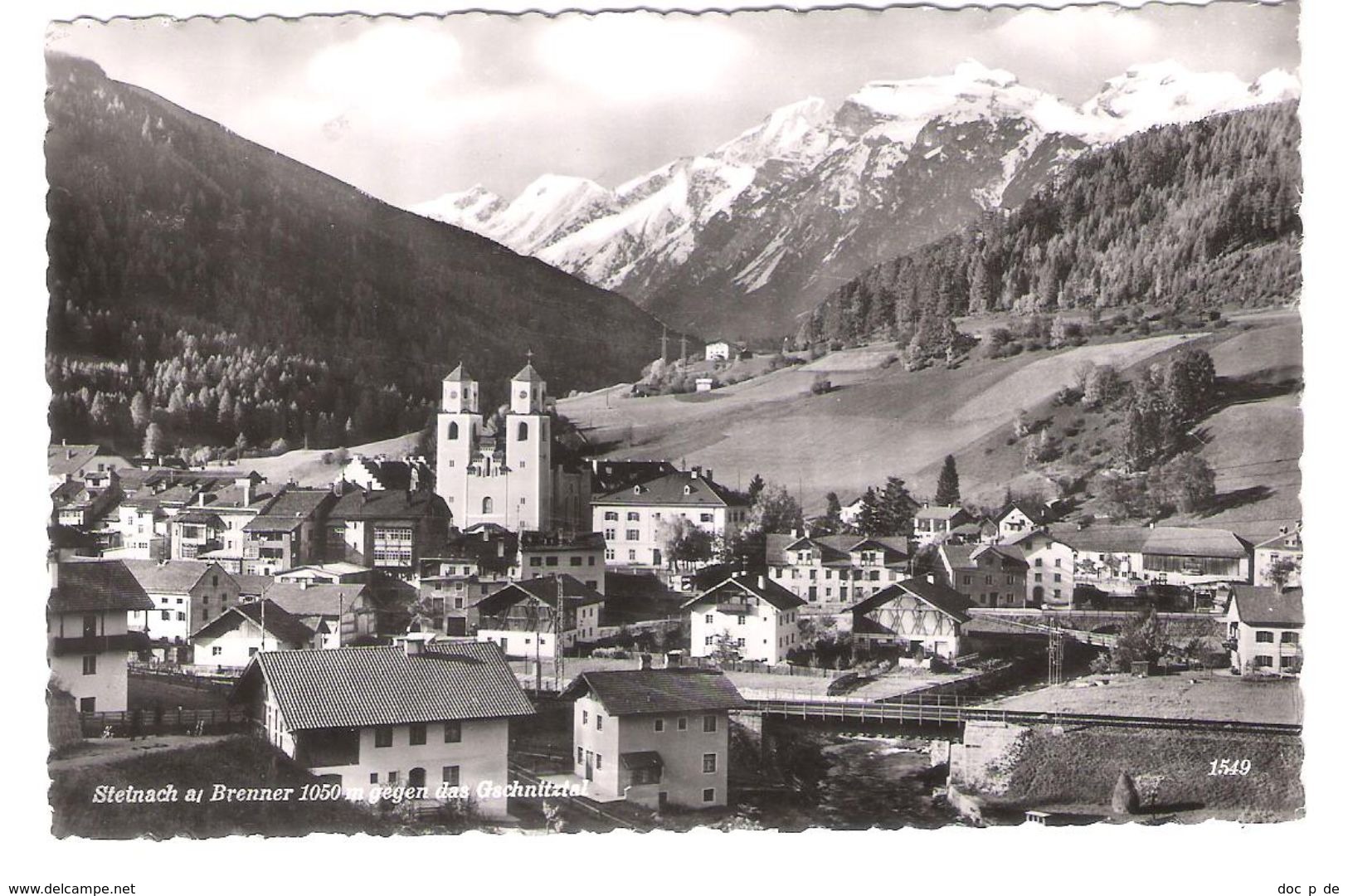 Österreich - Steinach Am Brenner Gegen Das Gschnitztal - Tirol - Alte Ortsansicht -  Verlag Chizzali - Steinach Am Brenner