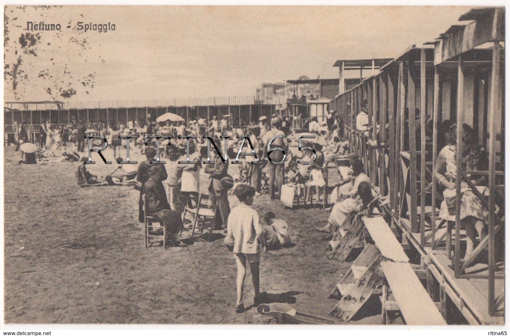 RM83 !!! NETTUNO SPIAGGIA 1932 F.P. !!! - Altri & Non Classificati