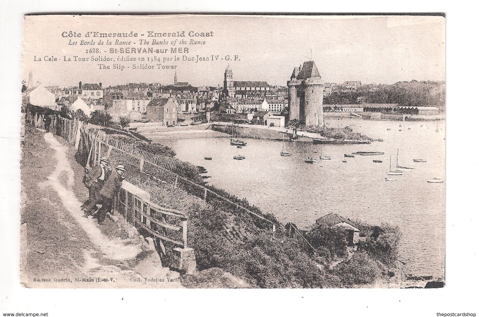 CPA 35 SAINT SERVAN SUR MER La Cale La Tour Solidor Achatez Immédiat - Saint Servan