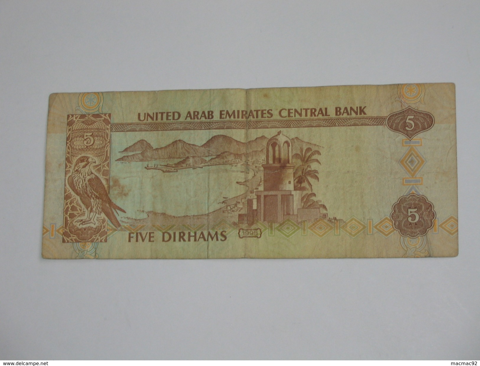 5 FIVE Dirhams - United Arab Emirates Central Bank - Emirats Arabes Unis **** EN ACHAT IMMEDIAT **** - Ver. Arab. Emirate