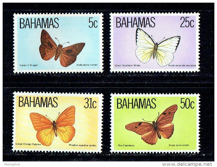 1983  Butterflies  Complete Set Of 4  MNH ** - Bahamas (1973-...)