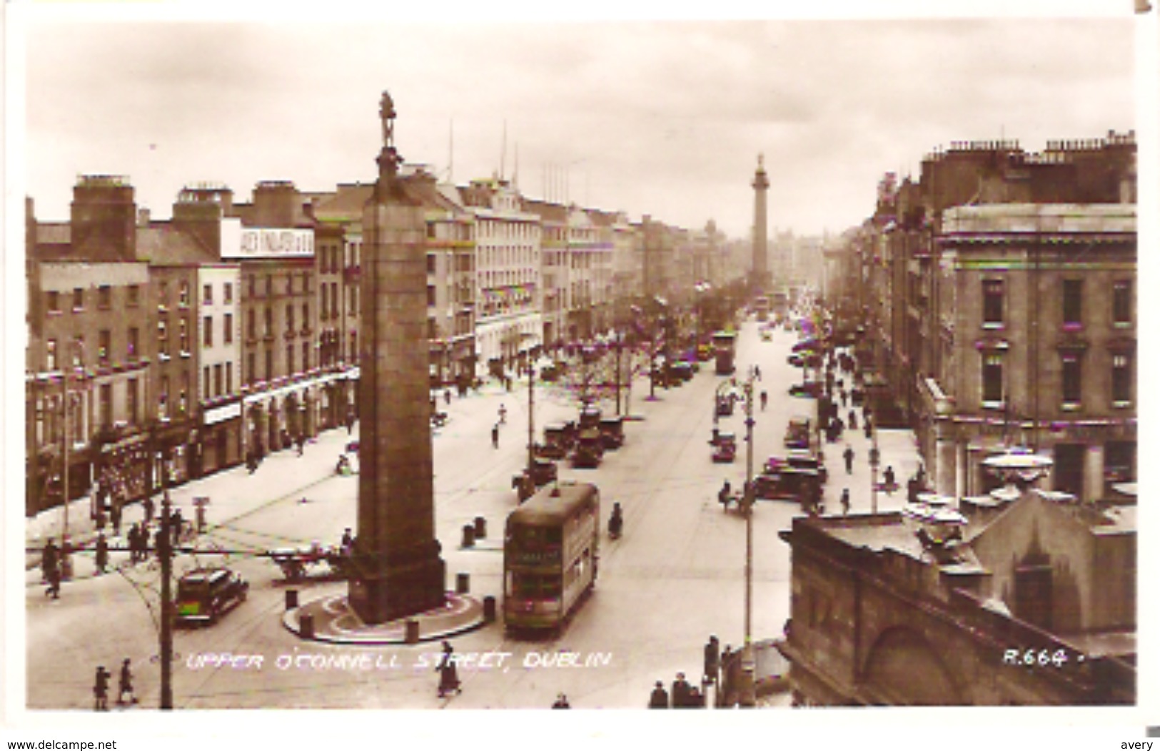 Upper O'Connell Street, Dublin  RPPC - Dublin