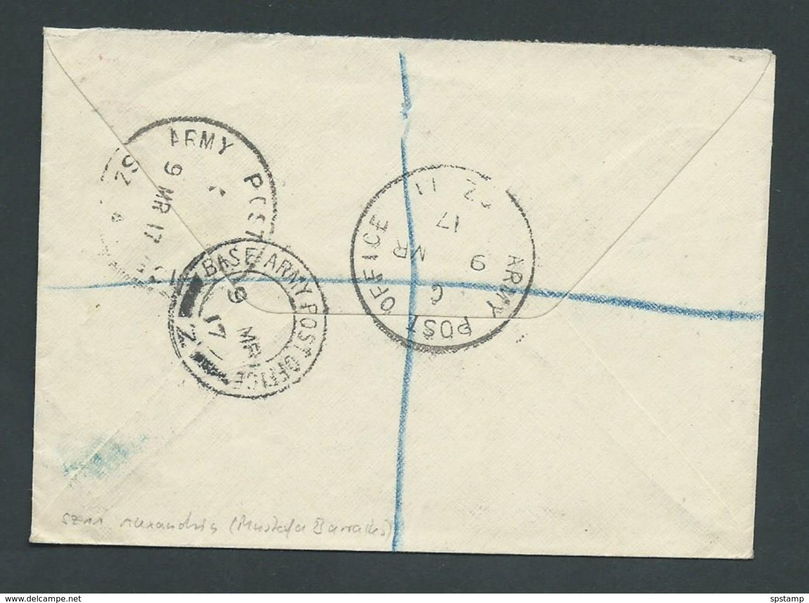 Egypt 1917 WWI Registered Mail To Ismailia , GB 2d Adhesive - 1915-1921 Protectorat Britannique