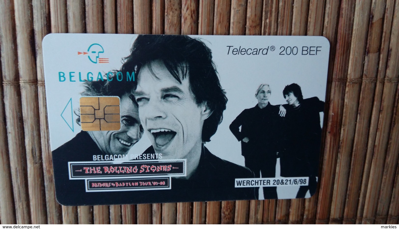 Phonecard The Rolling Stones Rock Werchter Outdoor Festival1998 - Varia