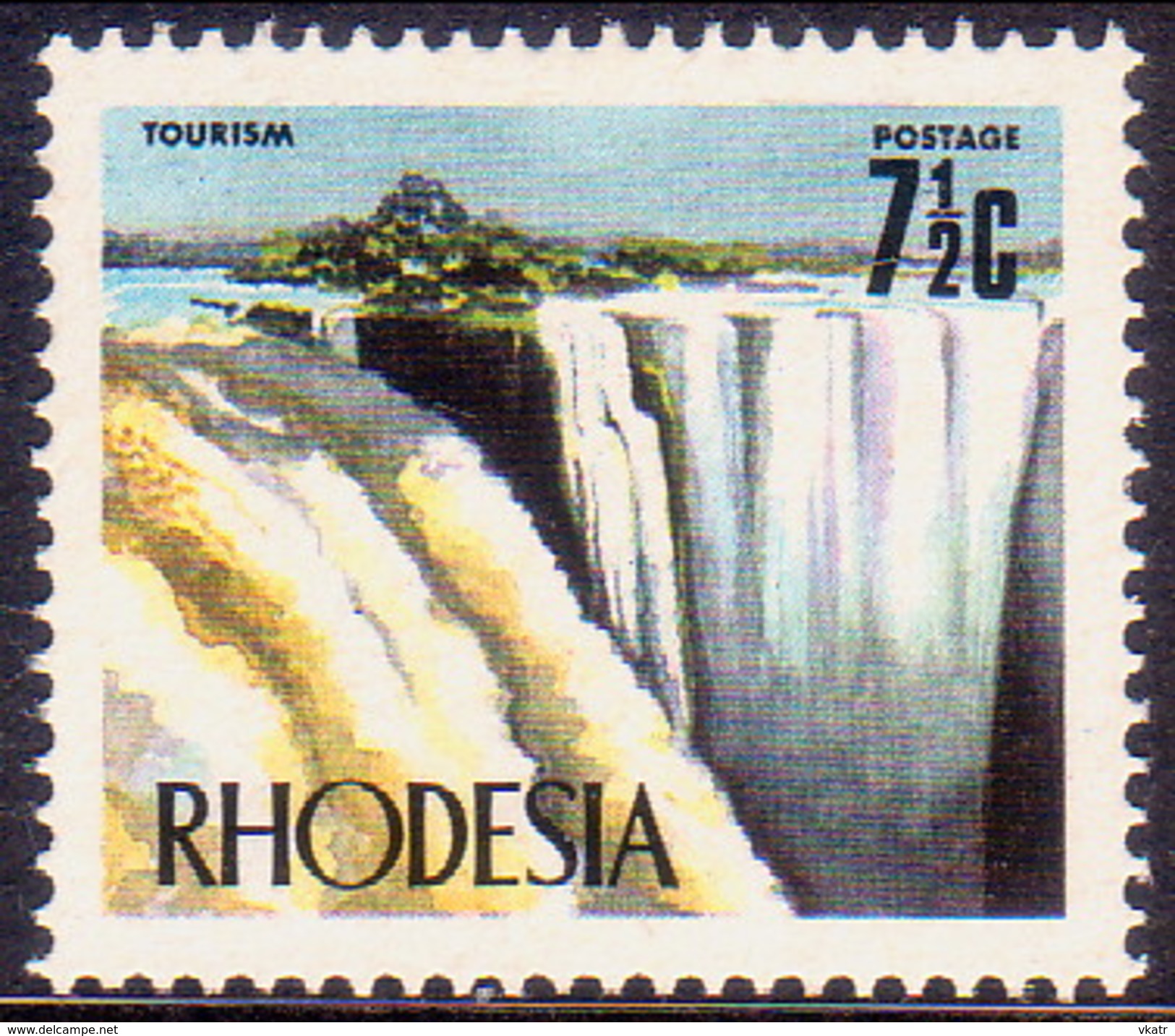 RHODESIA 1973 SG #443c 7½c MNH Victoria Falls - Rhodesia (1964-1980)