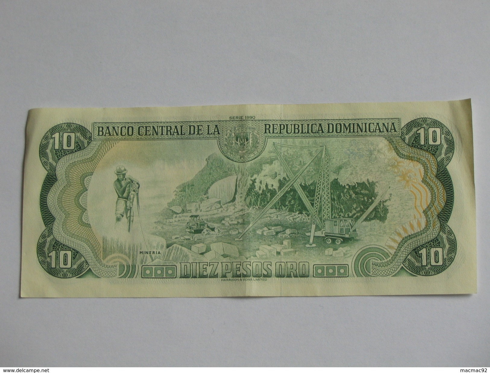 10 Diez Pesos Oro - Banco Central De Le Republica Dominicana **** EN ACHAT IMMEDIAT **** - Dominicaine