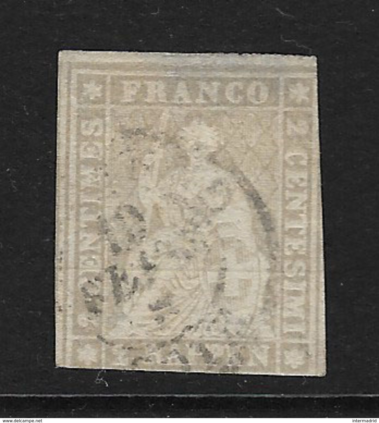 SUIZA - CLASICO. Yvert Nº 25 Usado Y Defectuoso - Used Stamps