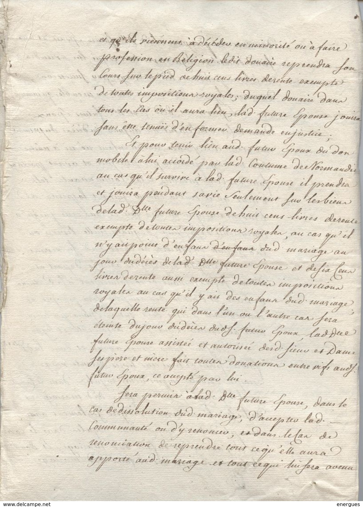 Manuscrit, 1763,Gén. Paris,Dreux, Argentan Sées,Louis Gouhier,, Camille Le Cousturier, Mariage , Léger De Taunay,8 Pages - Manuscrits