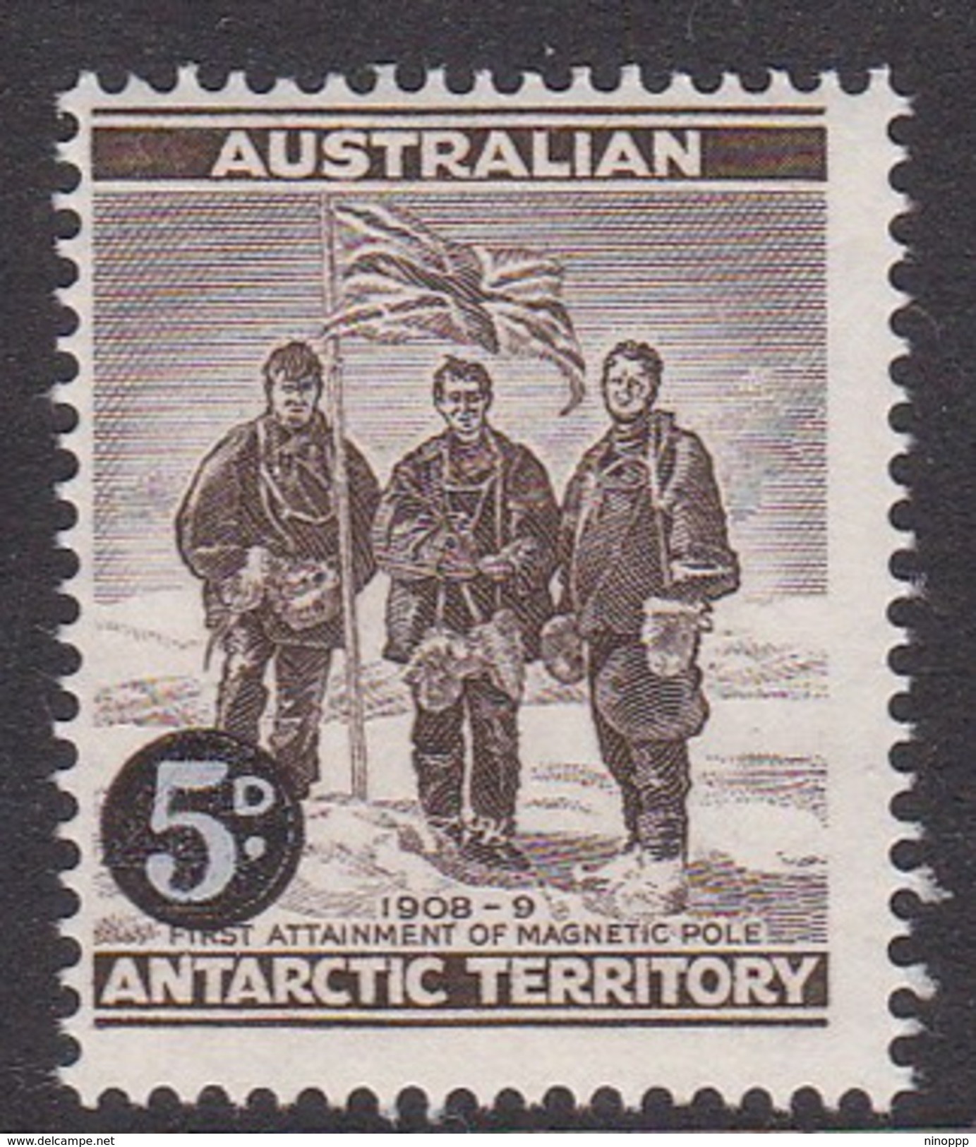 Australian Antarctic Territory  ASC 2 1959 Definitives 5d Brown MNH - Nuevos