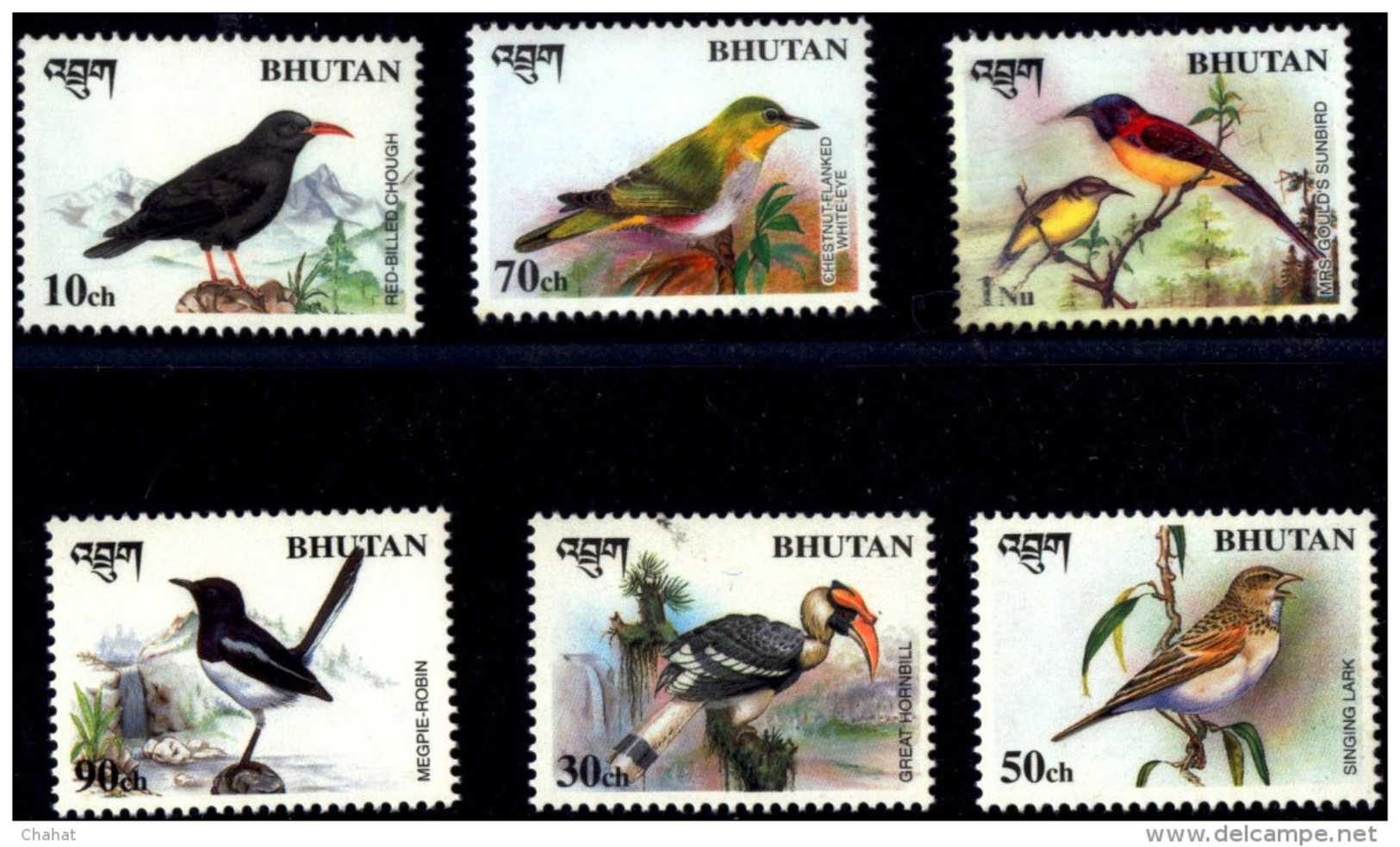 BIRDS- BIRDS OF HIMALAYA-SET OF 6-BHUTAN-MNH-B3-266 - Spechten En Klimvogels