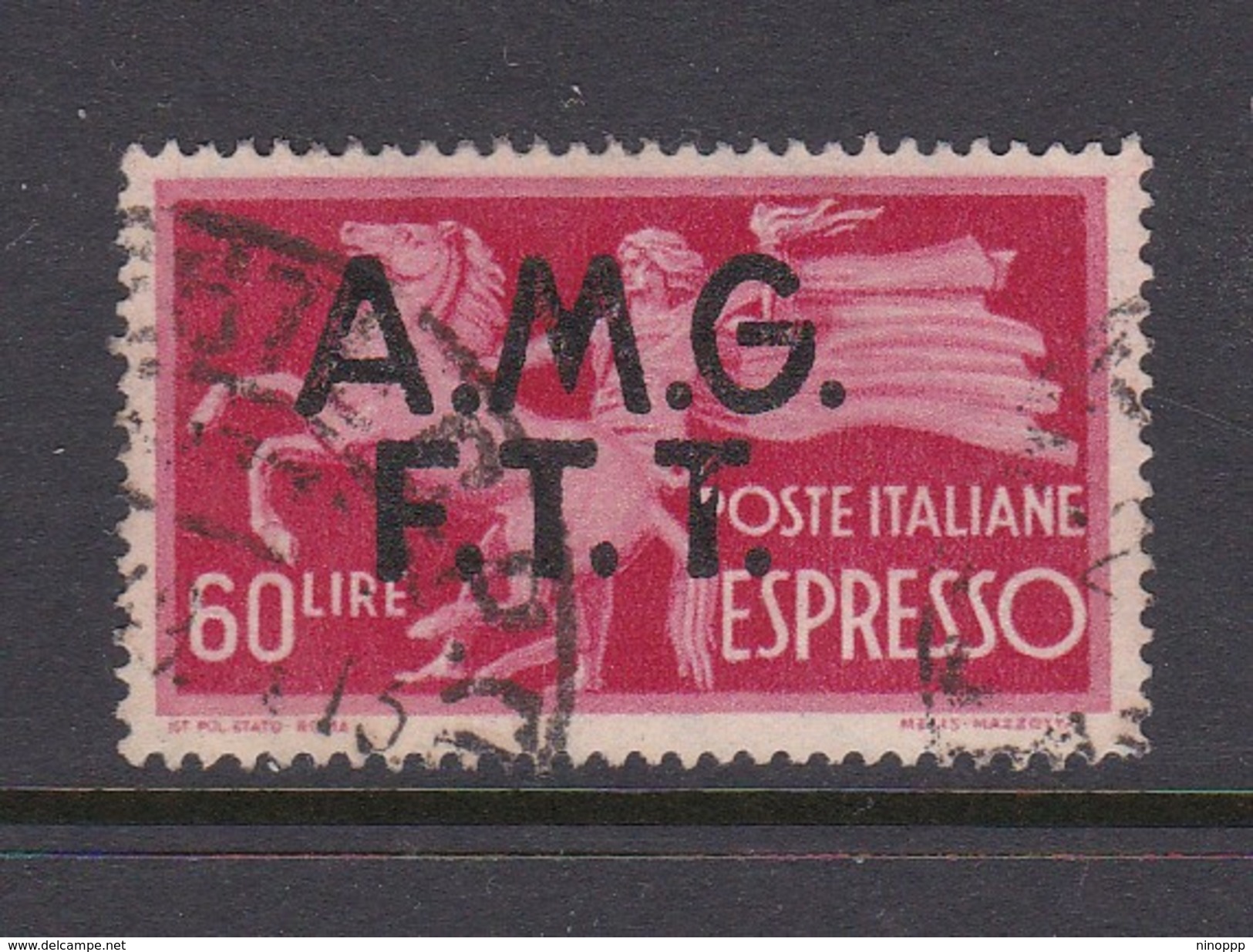 Trieste Allied Military Government Express Letter Stamps E 4 1947 Democratica 60 Lire Red  Used - Used