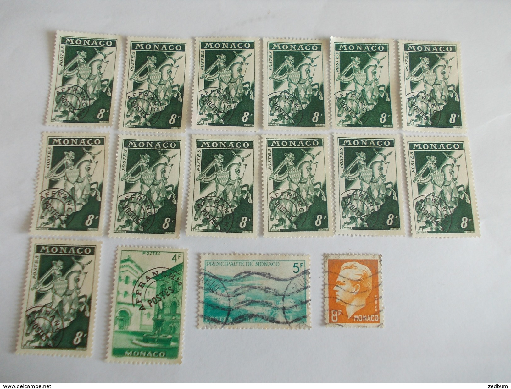 TIMBRE Monaco 310 310a 366 12 Valeur Mini 22.00 &euro; - Used Stamps
