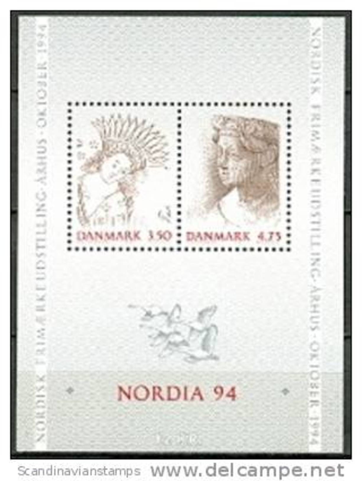 DENEMARKEN 1992 Blok Nordia 94 PF-MNH-NEUF - Neufs