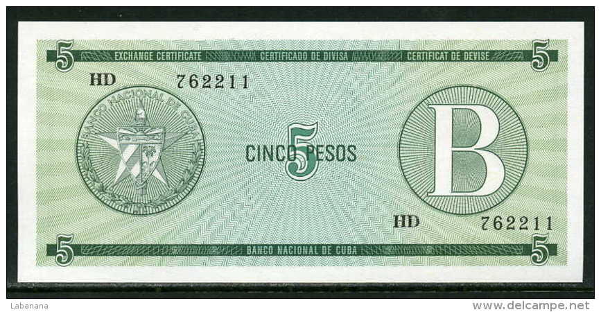 47-Cuba Billet De 5 Pesos HD Série B Neuf - Cuba