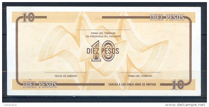 486-Cuba Billet De 10 Pesos FB294 Série D Neuf - Cuba