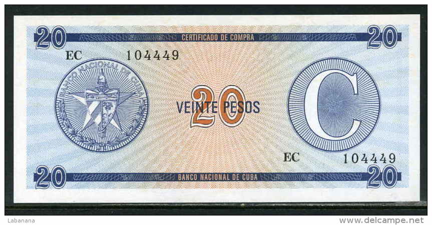 486-Cuba Billet De 20 Pesos EC104 Série C Neuf - Cuba