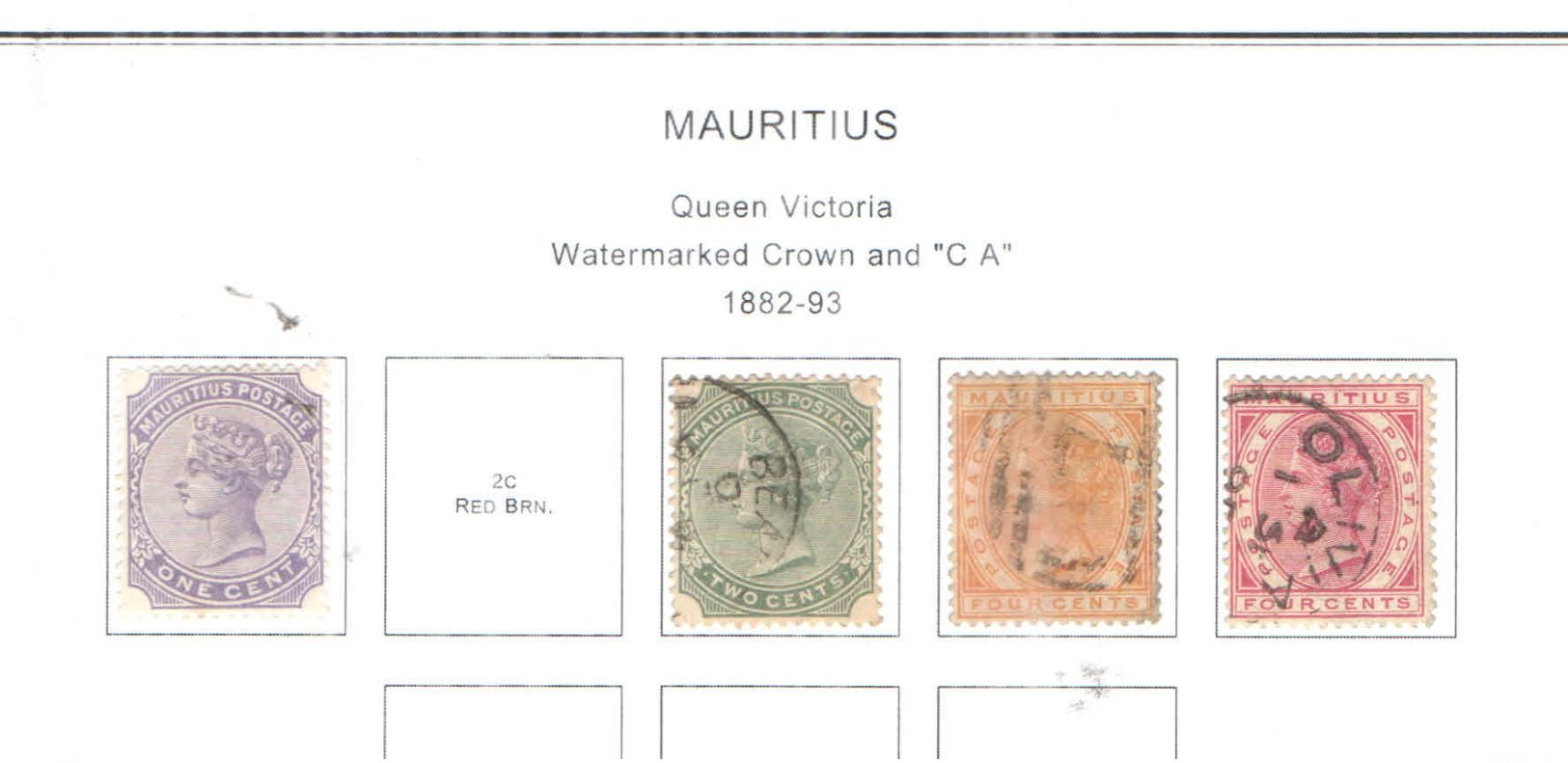 Mauritius Is. 1882/93 Queen Victoria .  Valore 3+1 Nuovo/Usati Scott.68+70+71+72 See Scans - Mauritius (...-1967)