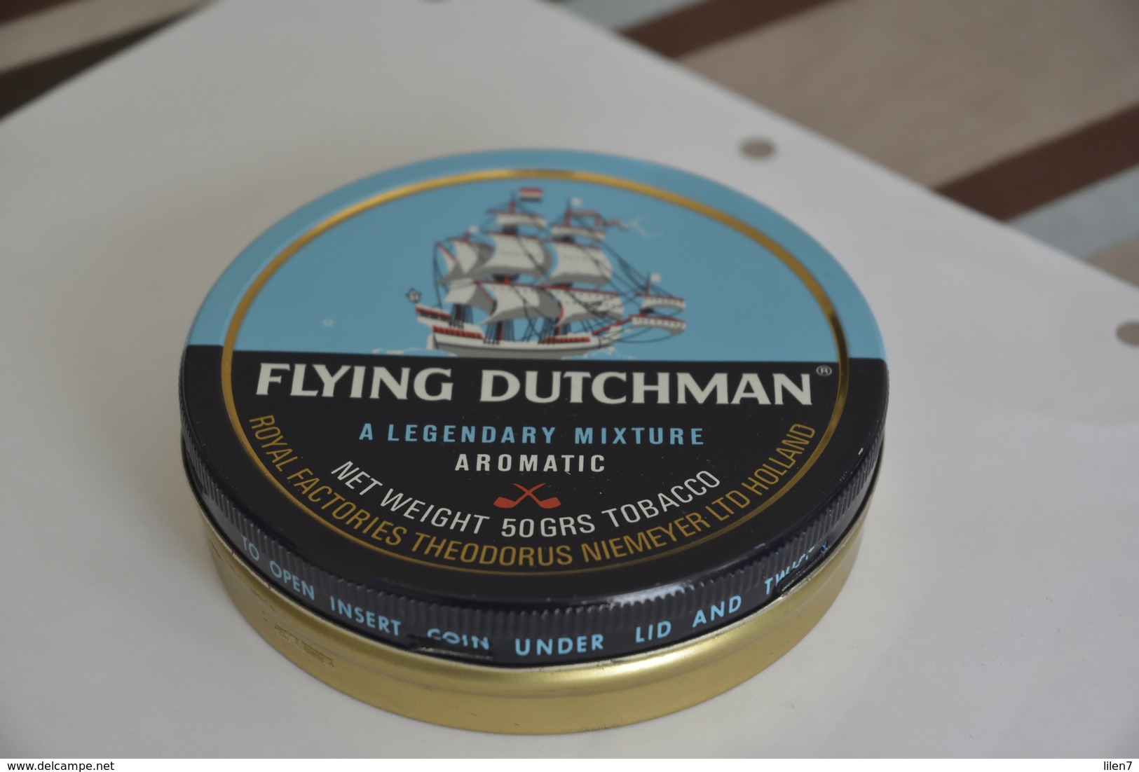 Boite En Fer Tabac Flying Dutchman - Scatole