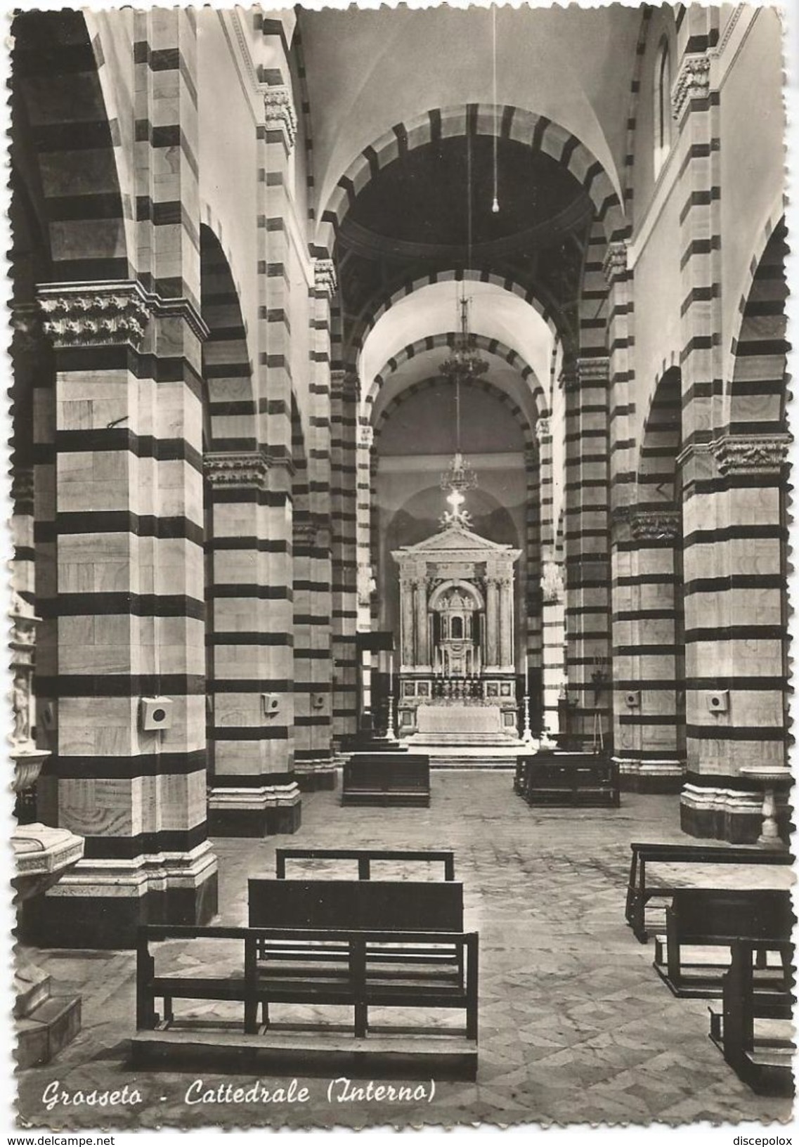 Z3130 Grosseto - Il Duomo Cattedrale - Interno  / Viaggiata 1951 - Grosseto
