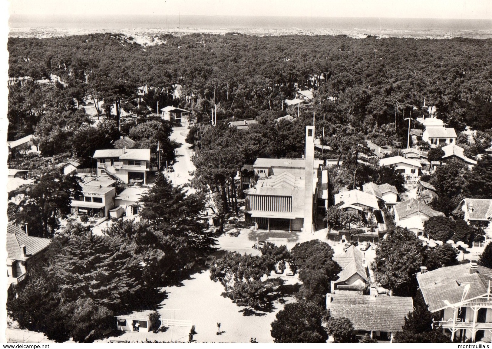 CPSM, CAP-FERRET, (33), L'église, Jamais Voyagée - Sonstige & Ohne Zuordnung