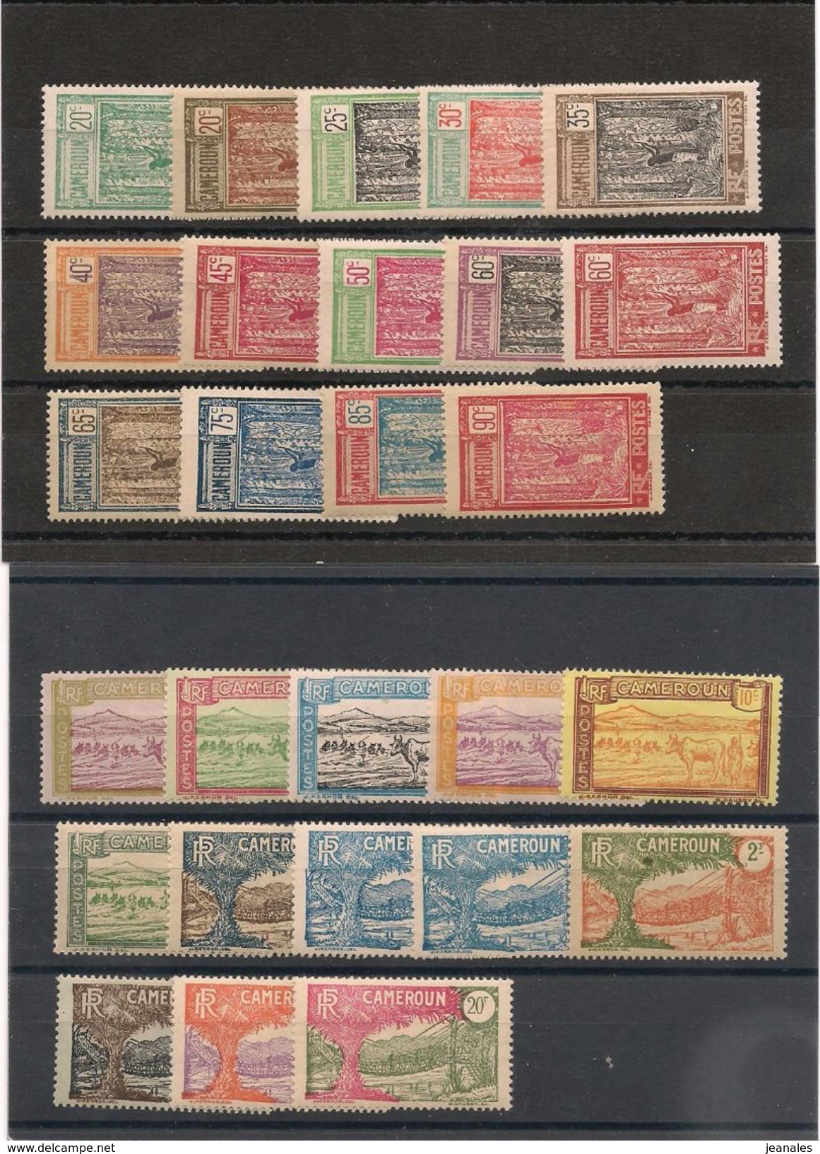 CAMEROUN Année 1925/27 N°Y/T : 106/132*/** Côte. 70,00 &euro; - Unused Stamps