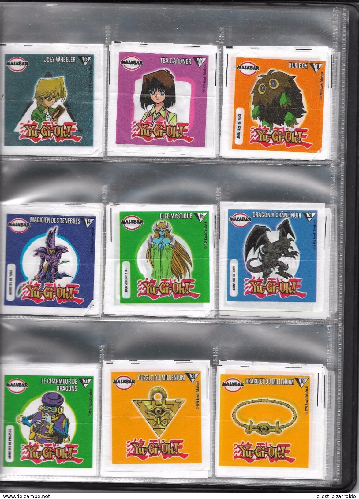 Images Malabar Chewing Gum - Série Yu-Gi-Oh - 39 Images + Doubles TBE - Altri & Non Classificati