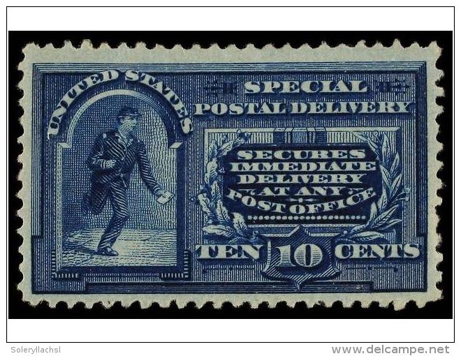 * ESTADOS UNIDOS. Sc.E4. 1894. 10 Cents. Blue, Very Well Centered. Light Thinning. Scott.900$. - Autres & Non Classés