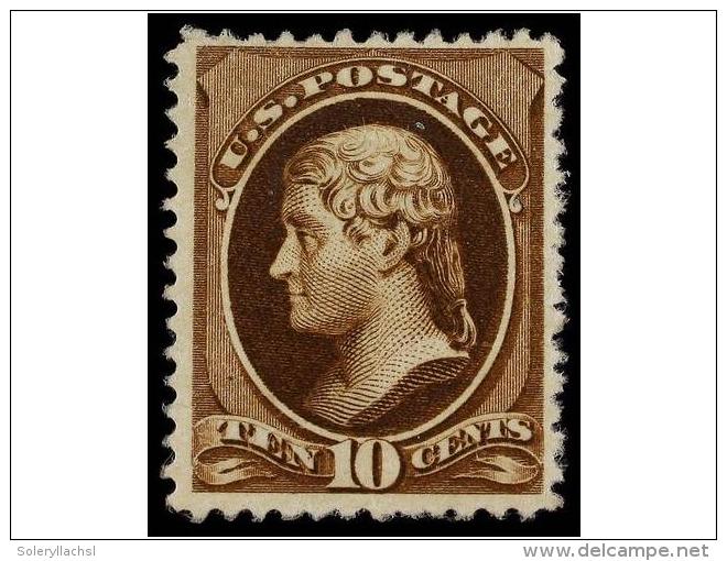 (*) ESTADOS UNIDOS. Sc.150. 1870-71. 10 Cents. Brown, Strong Colour, Without Gum, Well Centered. VERY FINE.... - Autres & Non Classés