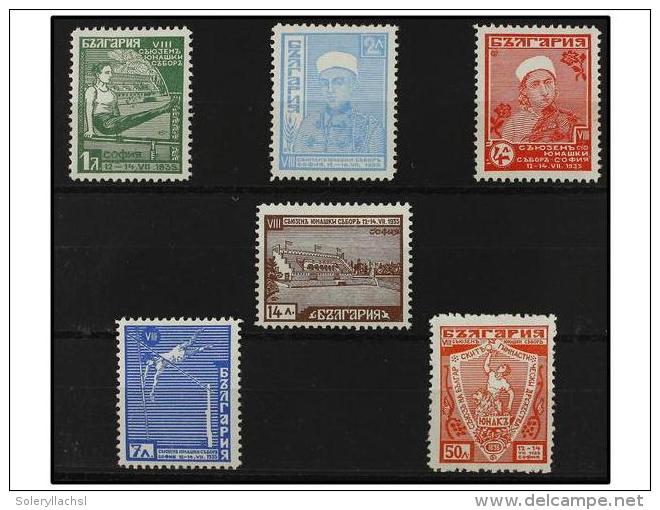 * BULGARIA. Yv.258/63. 1935. Complete Set, Hinged. Cat. 200&euro;. - Autres & Non Classés