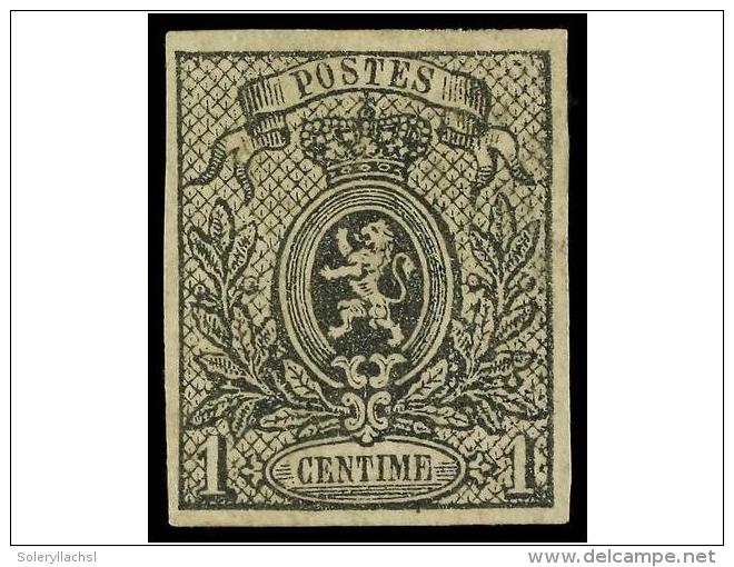 * BELGICA. Yv.22. 1866-67. 1 Cto. Grey Imperforate, Original Gum. Very Fine. Yvert.300&euro;. - Other & Unclassified