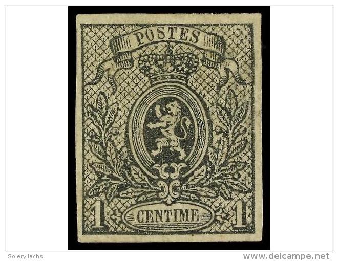 * BELGICA. Yv.22. 1866-67. 1 Cto. Grey Imperforate, Original Gum. Very Fine. Yvert.300&euro;. - Autres & Non Classés