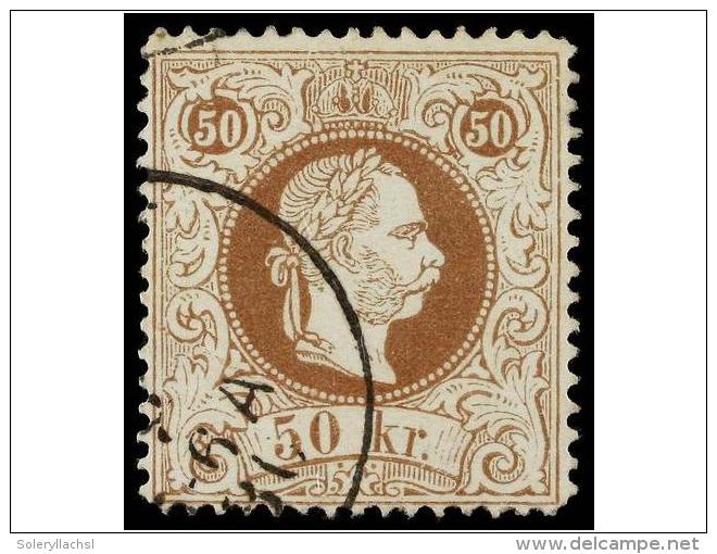 &deg; AUSTRIA. Mi.41IIE. 1867. 50 Kr. Brown, Dent. 13. FINE. Michel.320&euro;. - Otros & Sin Clasificación