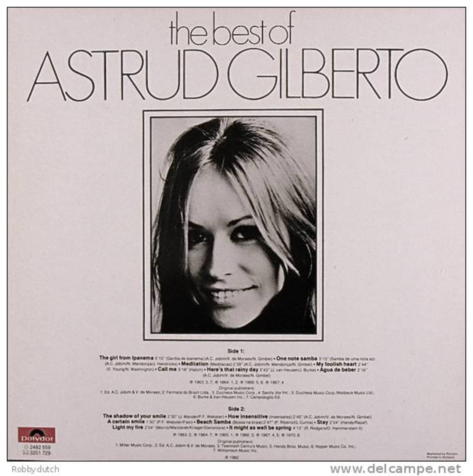 * LP *  THE BEST OF ASTRUD GILBERTO (Holland 1982 On Verve Ex-!!!) - Jazz