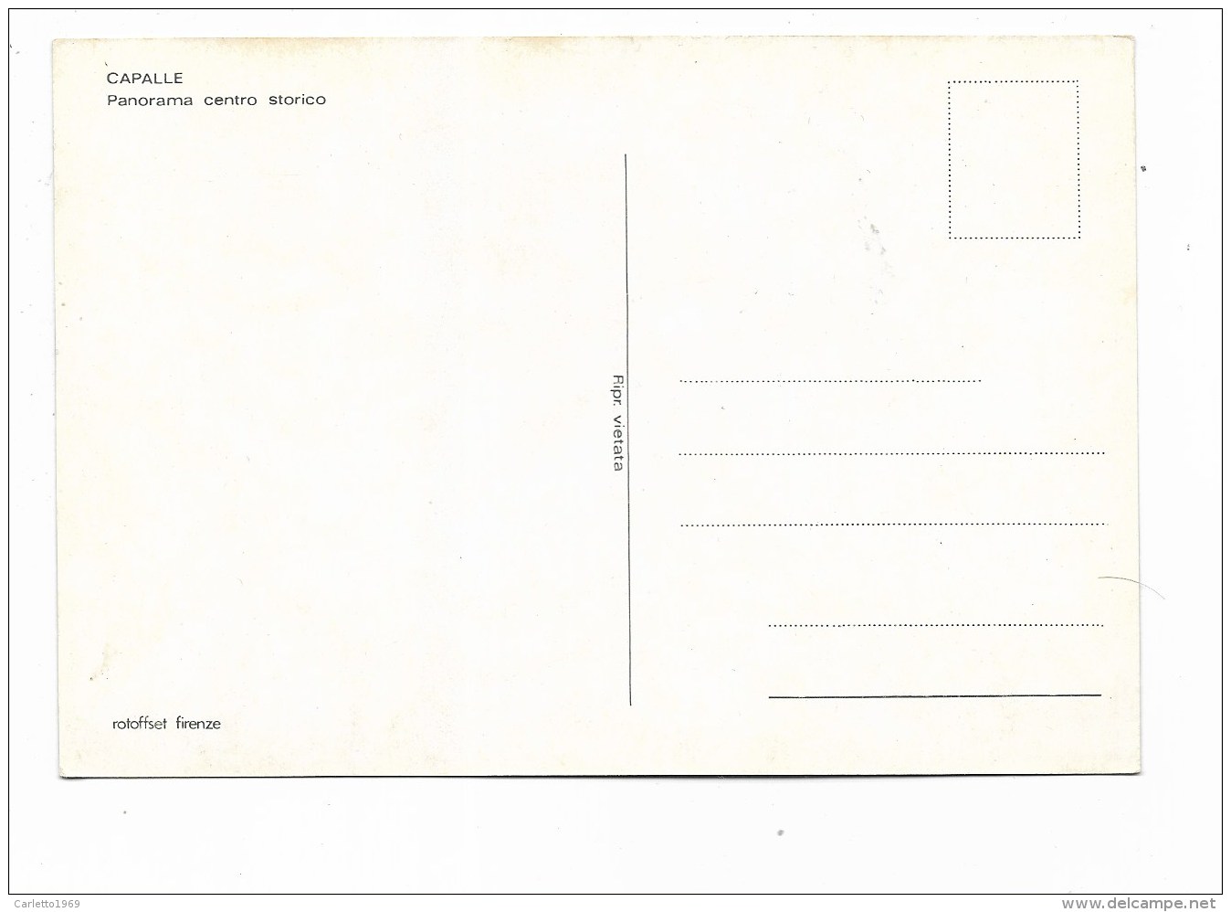 CAPALLE   PANORAMA CENTRO STORICO NV FG - Firenze