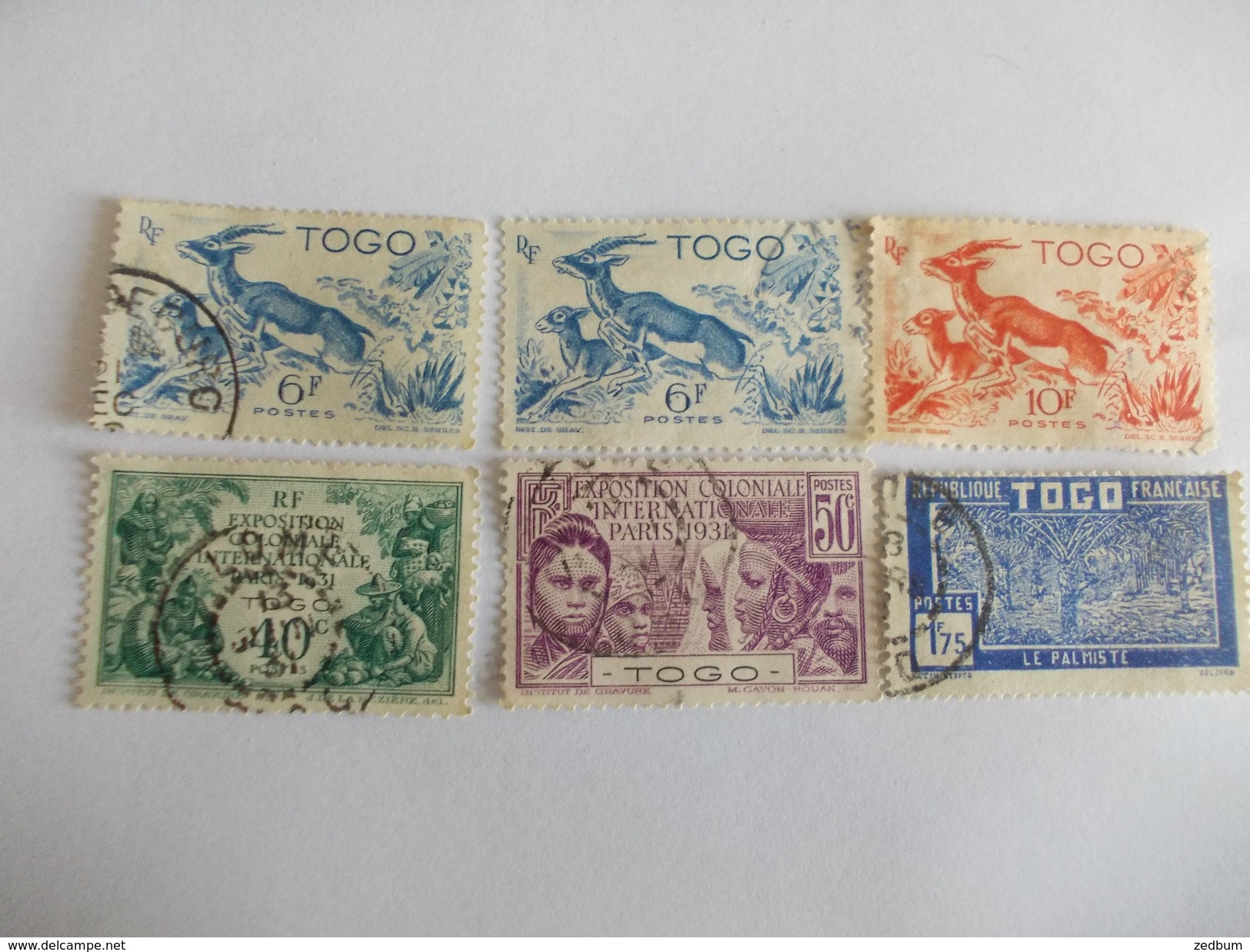 TIMBRE Togo 160 161 162 249 250 Valeur Mini 22.10 &euro; - Used Stamps