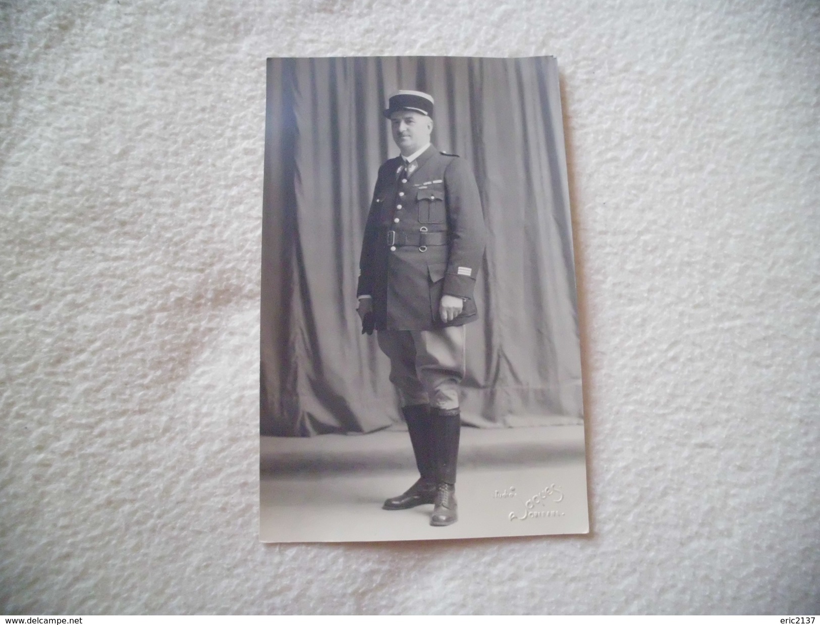 CARTE PHOTOS OFFICIER FRANCAIS ..STUDIO A. JAQUES - Uniformes