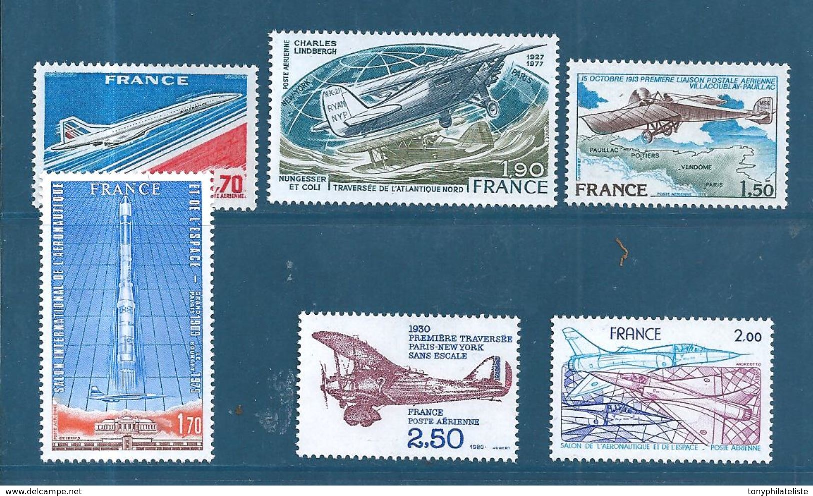 France PA De 1976/81  N°49 A 54  Neufs ** Parfait Sans  Charnière - 1960-.... Neufs