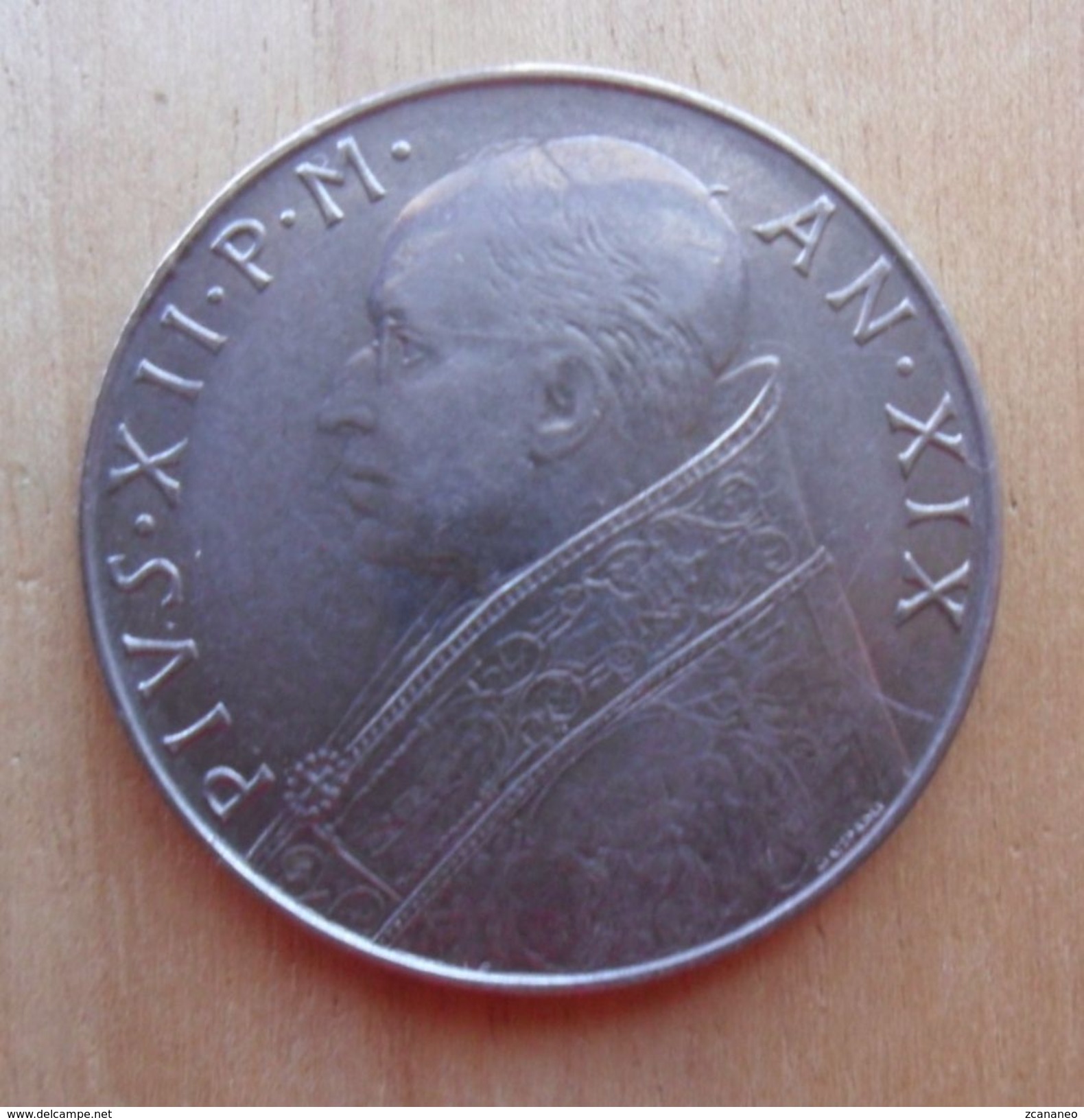 100 LIRE DEL VATICANO 1957 DI PIO XII° - - Vaticano