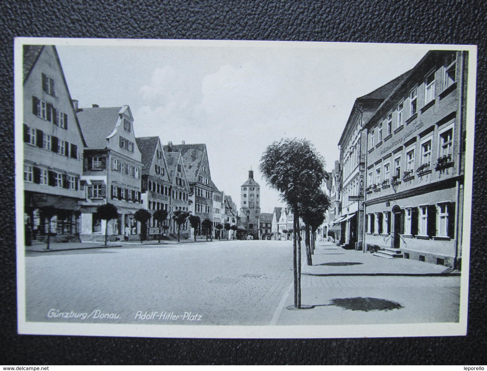 AK GÜNZBURG Hitler Platz Ca.1940 // D*26482 - Guenzburg