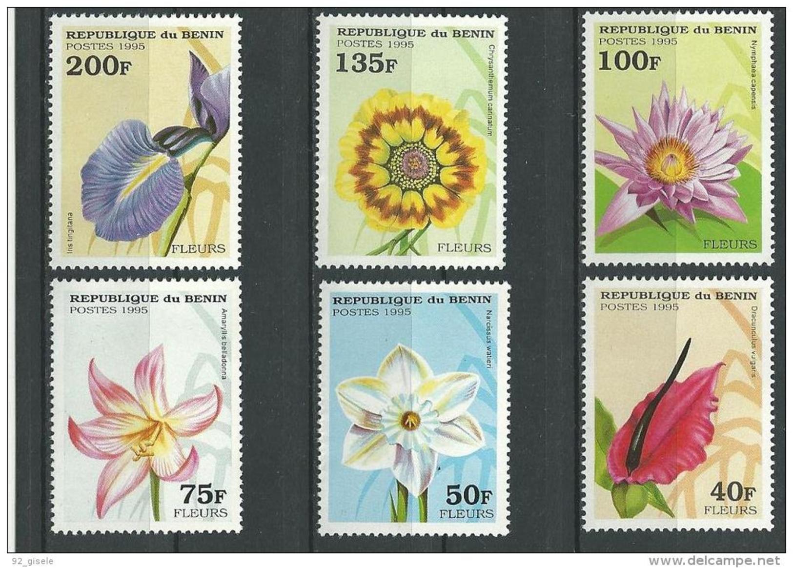 Benin YT 708AU à AZ " Fleurs " 1995 Neuf** - Bénin – Dahomey (1960-...)