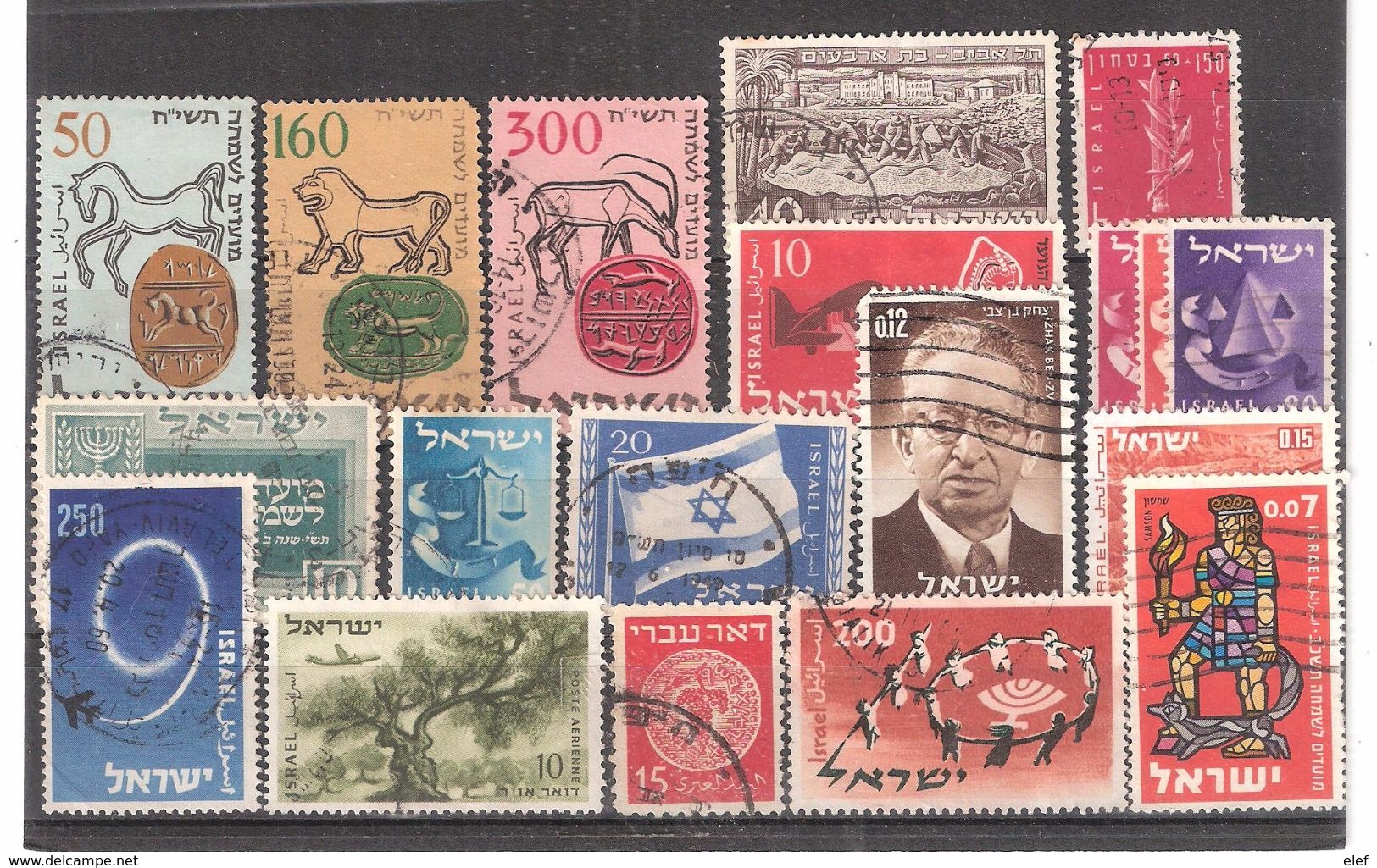 ISRAEL , Collection De 19 Timbres Obl Dont Anciens, TB - Collections, Lots & Séries