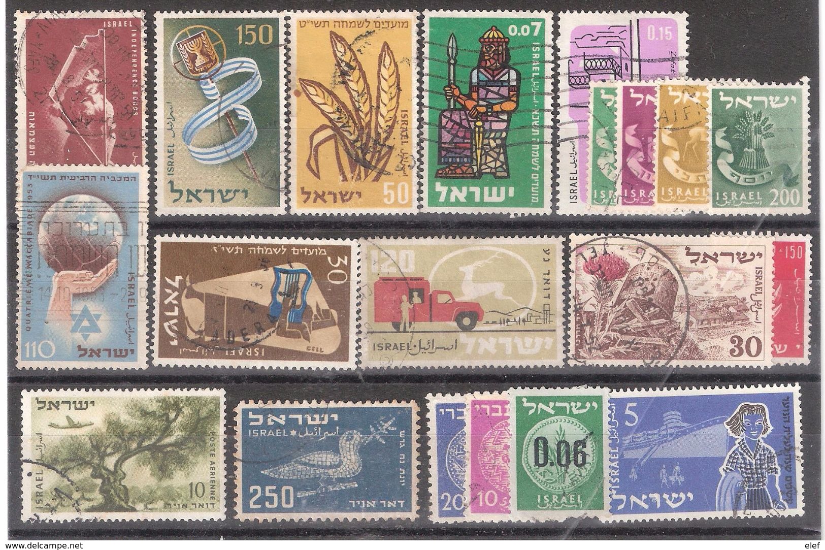 ISRAEL , Collection De 20 Timbres Obl Dont Anciens, TB - Collections, Lots & Séries