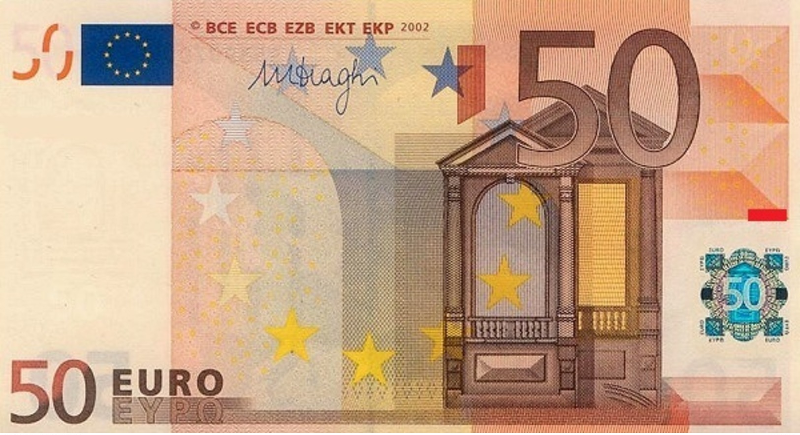 EURO SPAIN 50 V DRAGHI JUST ONE M050 M051 M052 M053 M054 M055 M056 M057 M058 UNC - 50 Euro