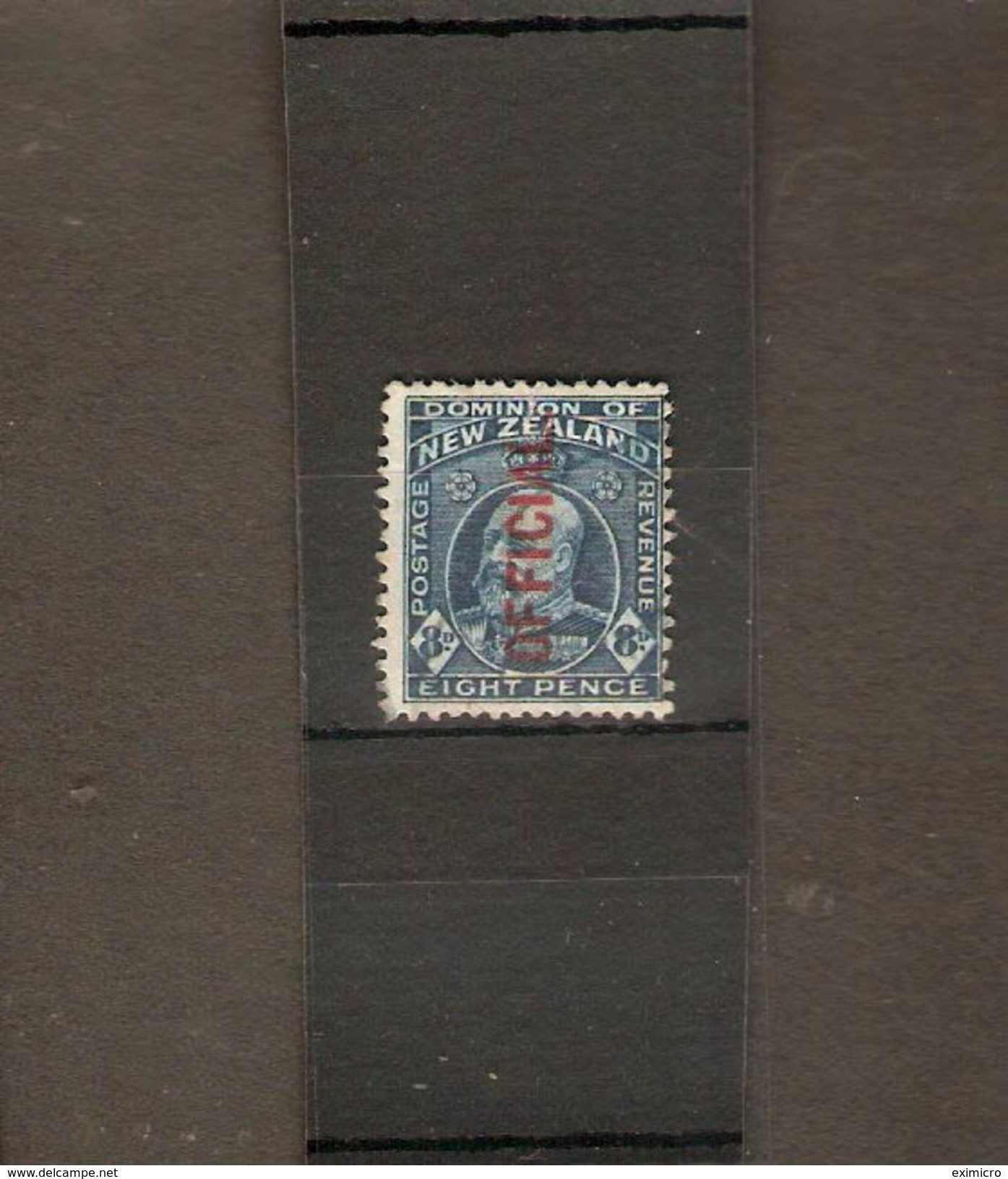 NEW ZEALAND 1916 8d OFFICIAL SG O76b PERF 14 X 13½ FINE USED Cat £29 - Officials