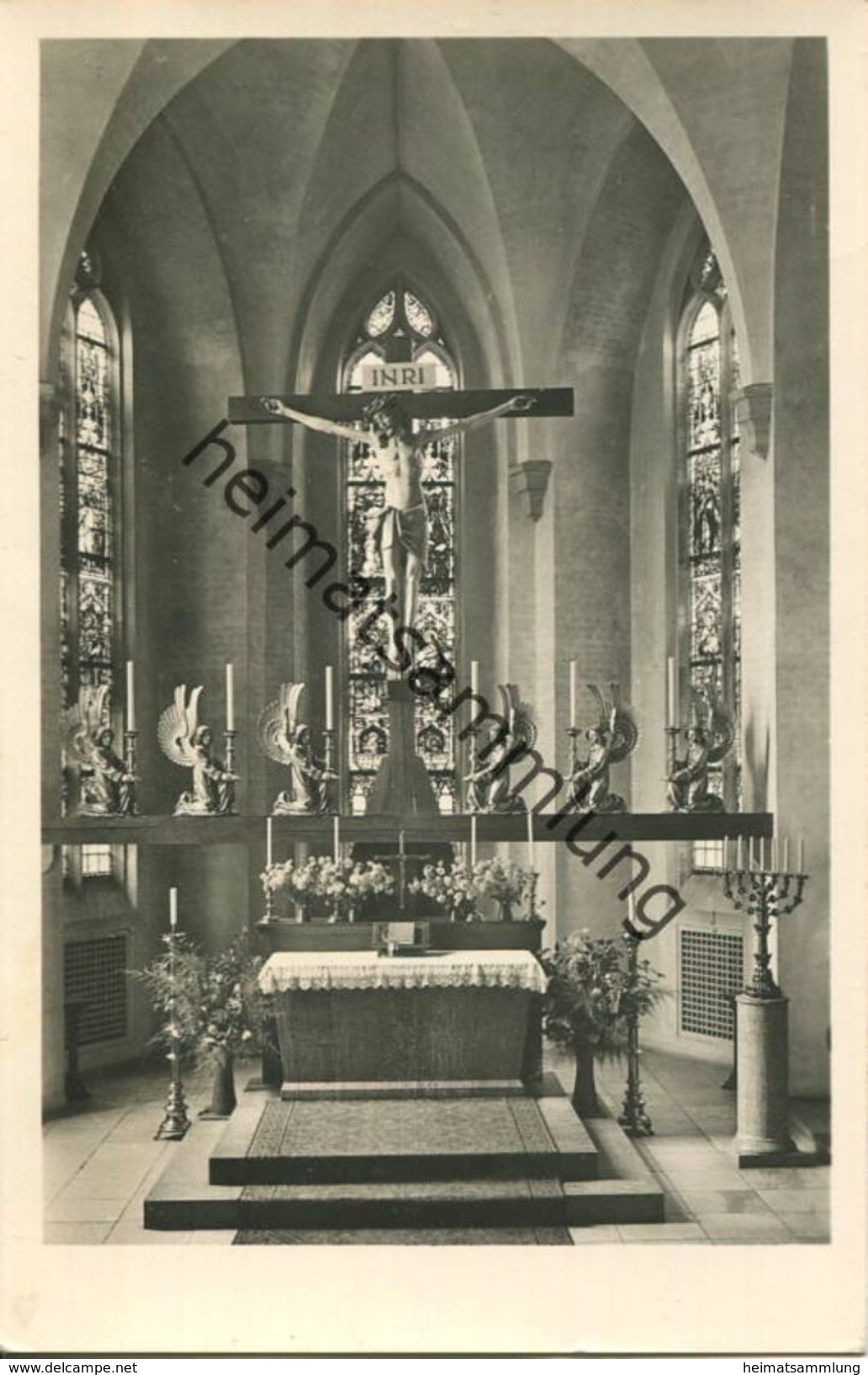 Neuendettelsau - Altar In Der Anstaltskirche - Foto-AK - Verlag Fritz Lauterbach Fürth - Neuendettelsau