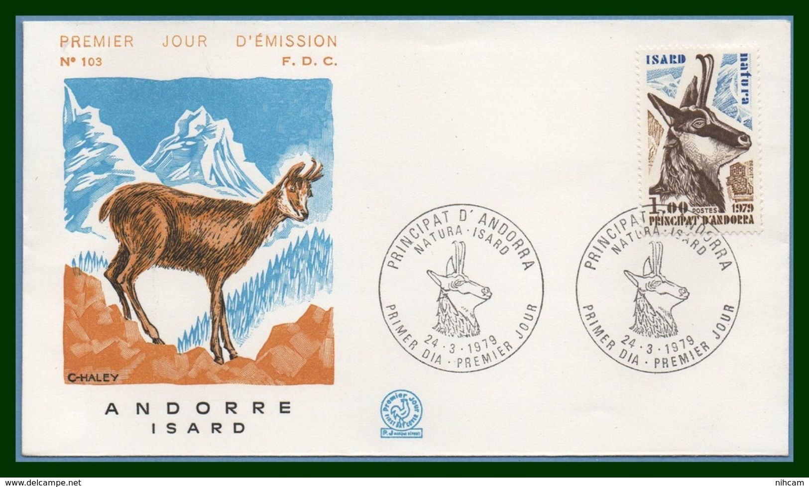 Andorre FDC 1979 N° 274 Isard - FDC