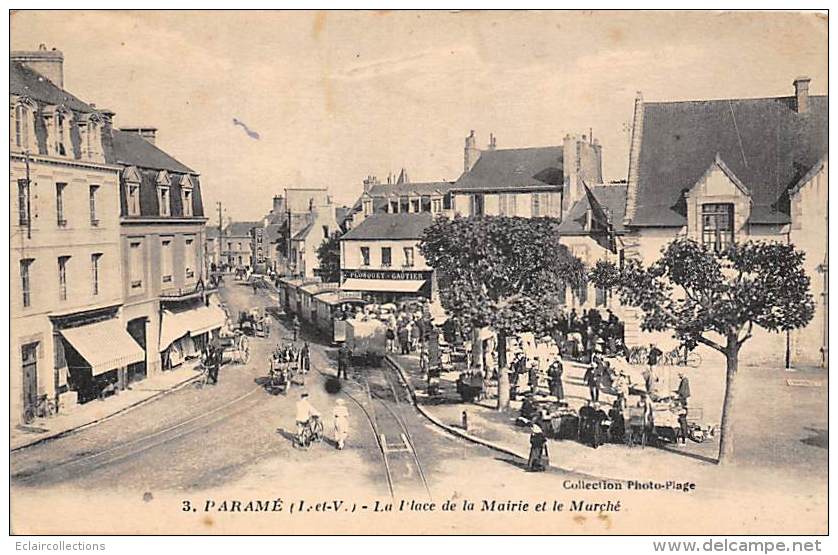 Paramé      35          Marché Place De La Mairie Et Tramway      (voir Scan) - Parame