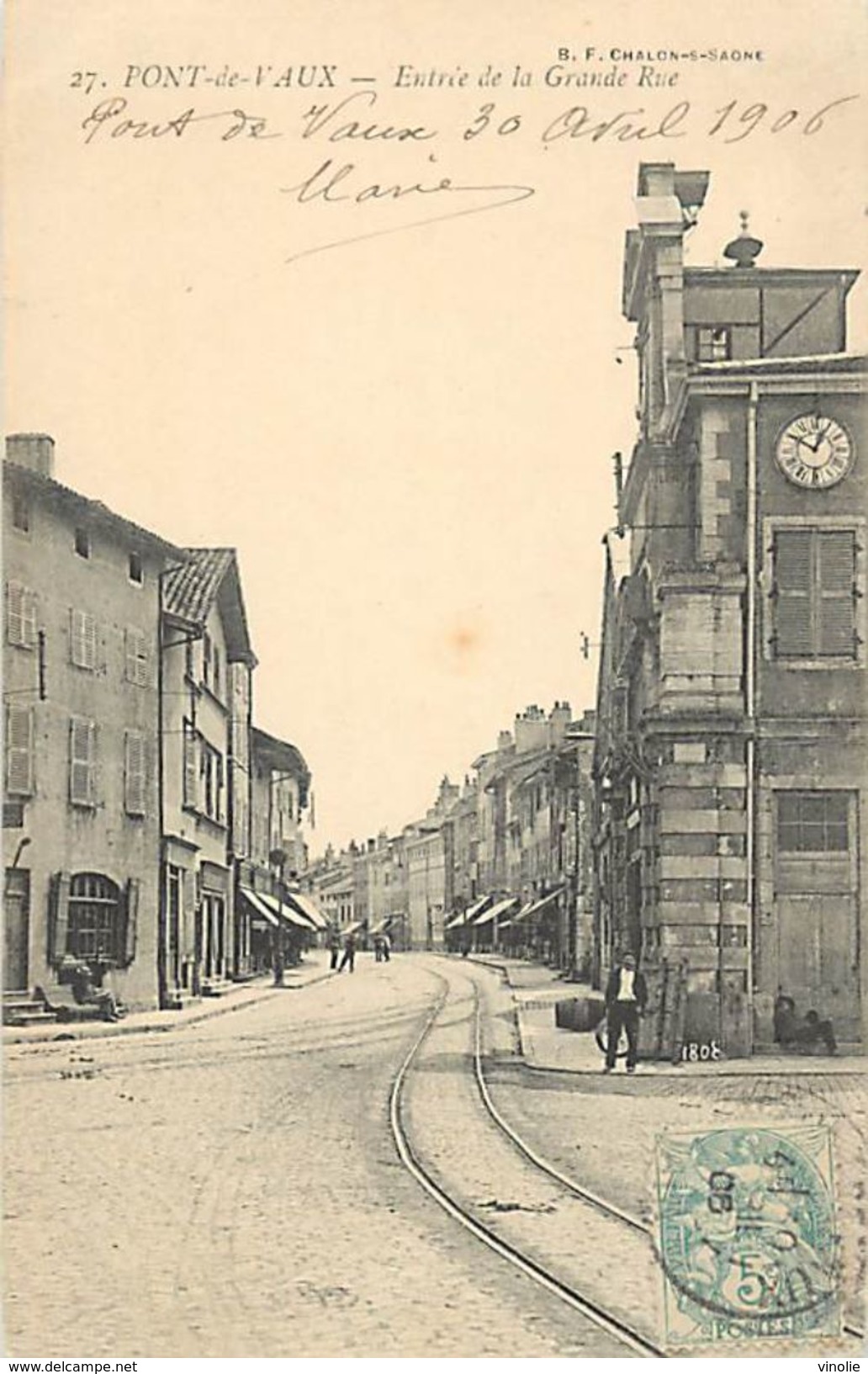 A-17. 7738  :   LIGNE DE CHEMIN DE FER. PONT-DE-VAUX - Pont-de-Vaux